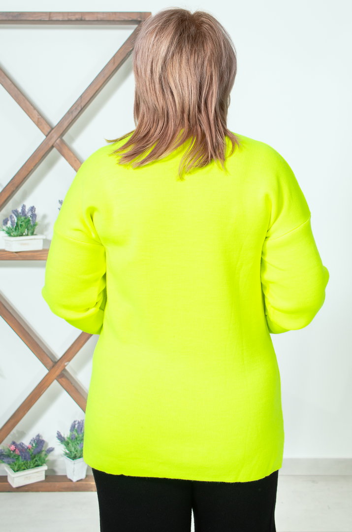 Светр короткий під горло супер батал