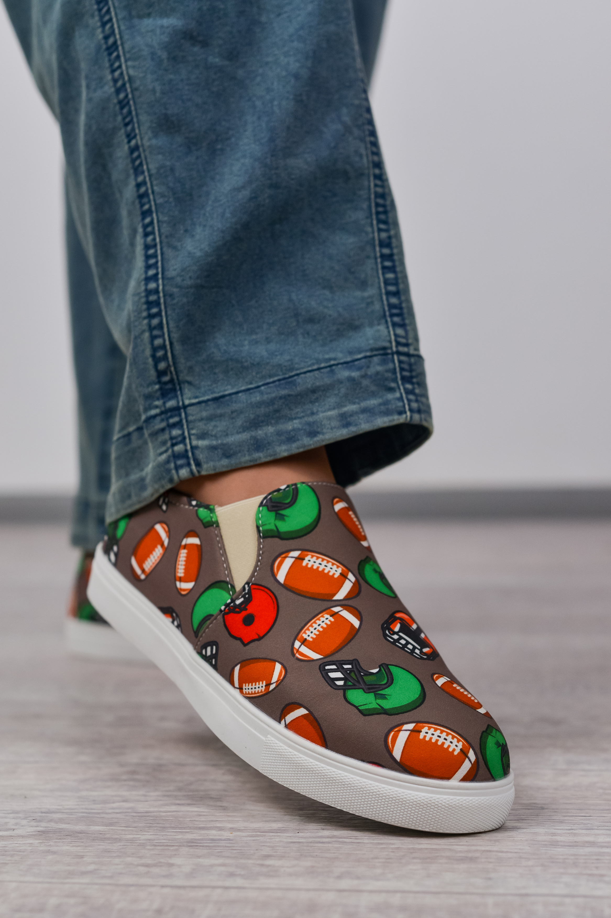 Сліпони з яскравим принтом великих розмірів