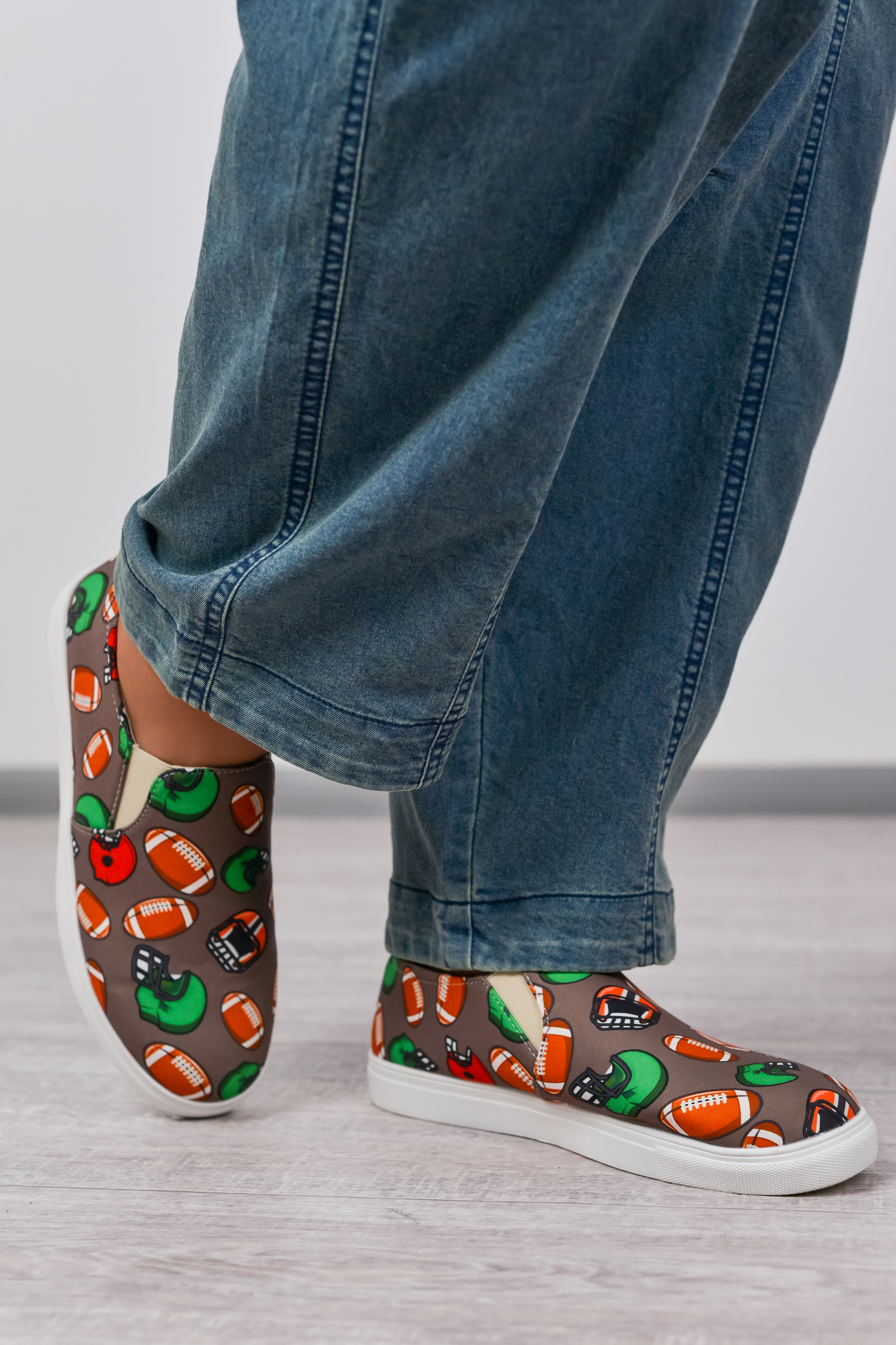 Сліпони з яскравим принтом великих розмірів