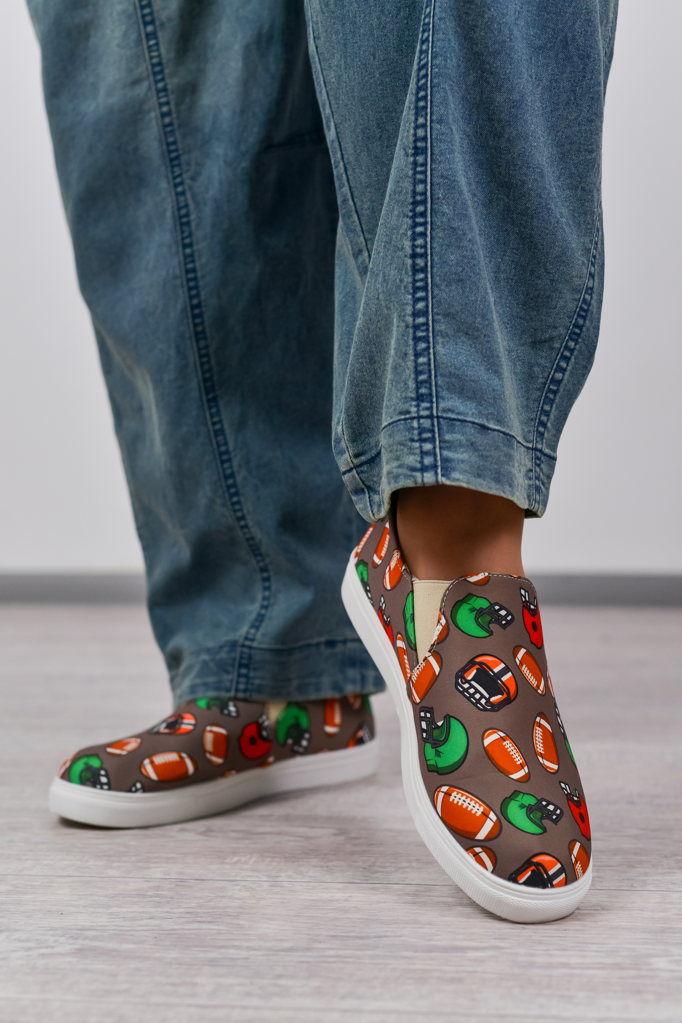 Сліпони з яскравим принтом великих розмірів