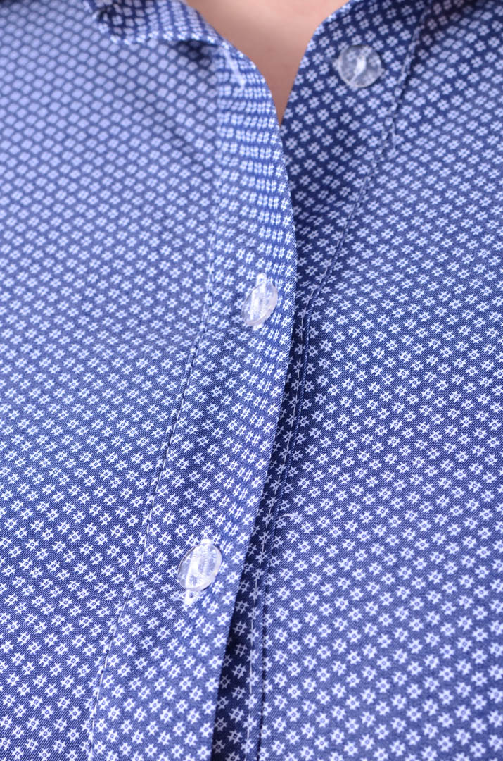 Рубашка укороченная с принтом батал