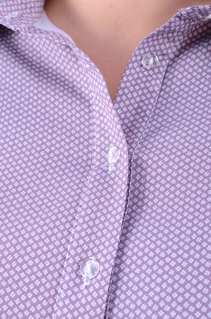 Рубашка укороченная с принтом батал