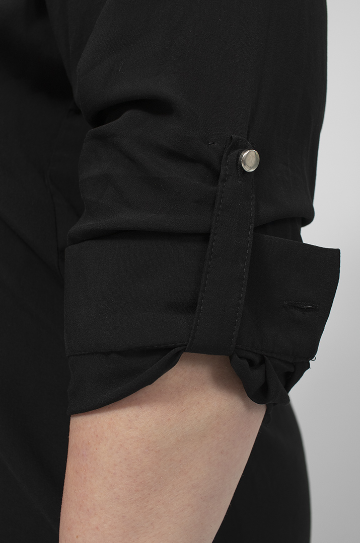 Штапельна сорочка з написами батал