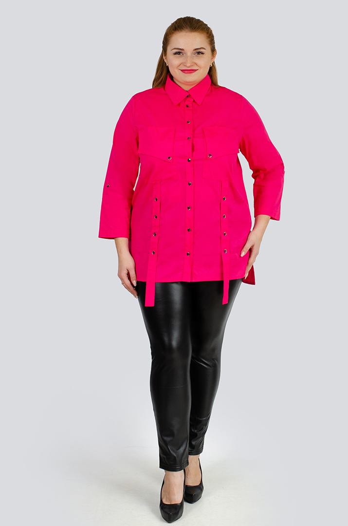 Сорочка котонова з декором великих розмірів