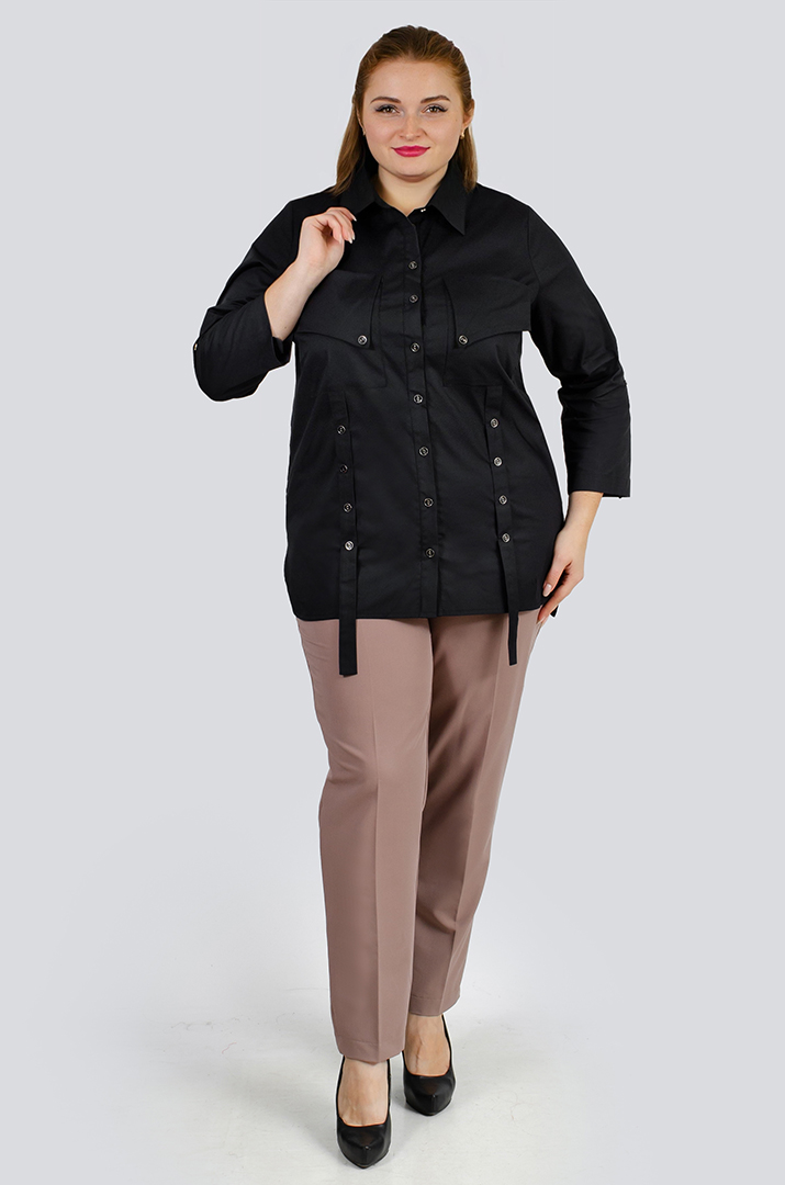 Сорочка котонова з декором великих розмірів