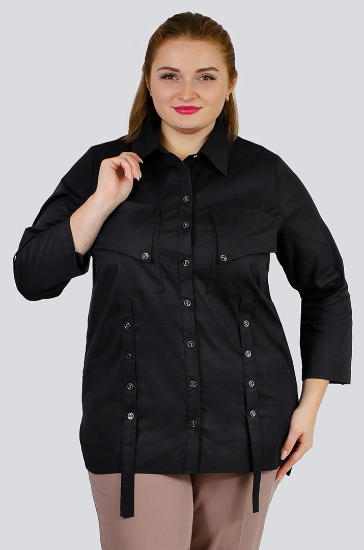 Сорочка котонова з декором великих розмірів