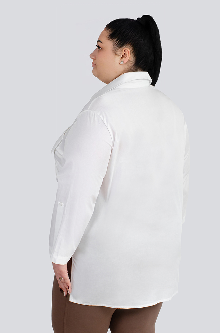 Сорочка котонова з декором великих розмірів