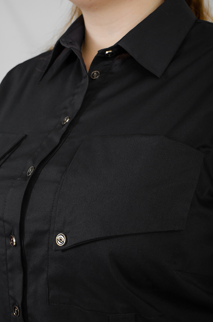 Сорочка котонова з декором великих розмірів