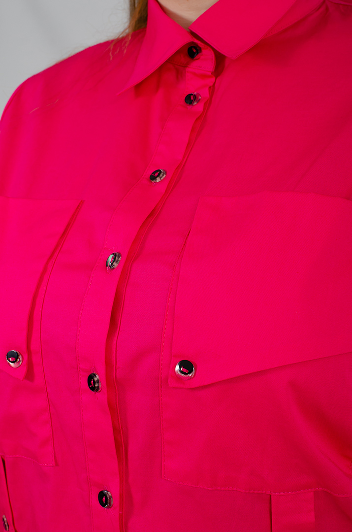 Сорочка котонова з декором великих розмірів