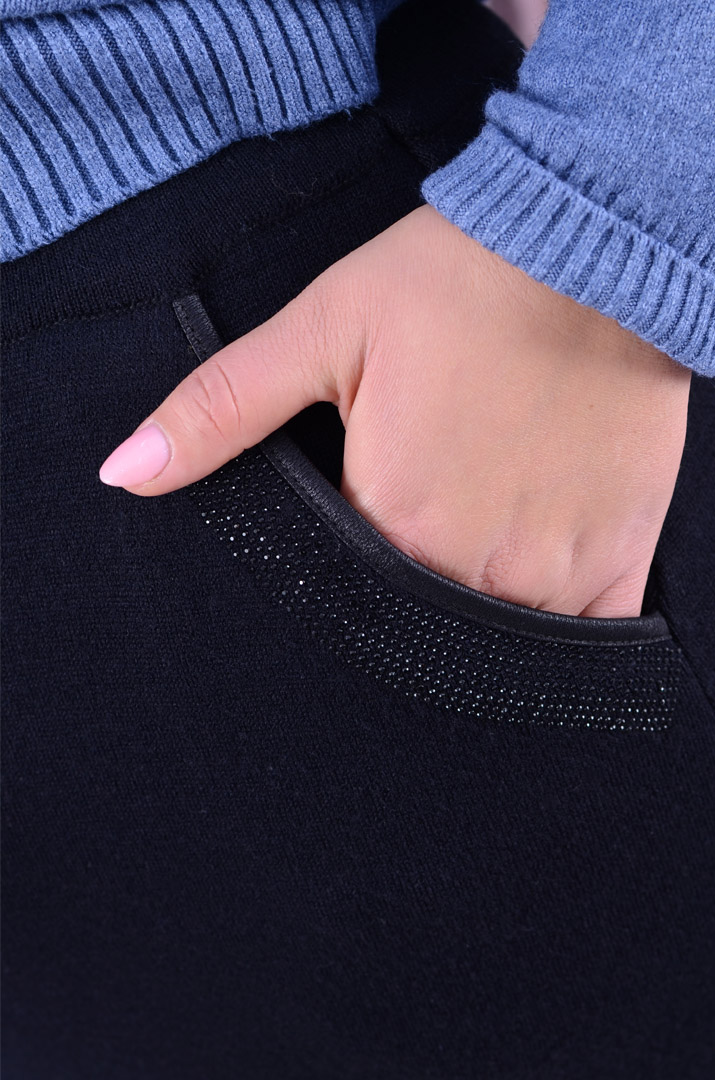 Спідниця в'язана з блискітками міді батал