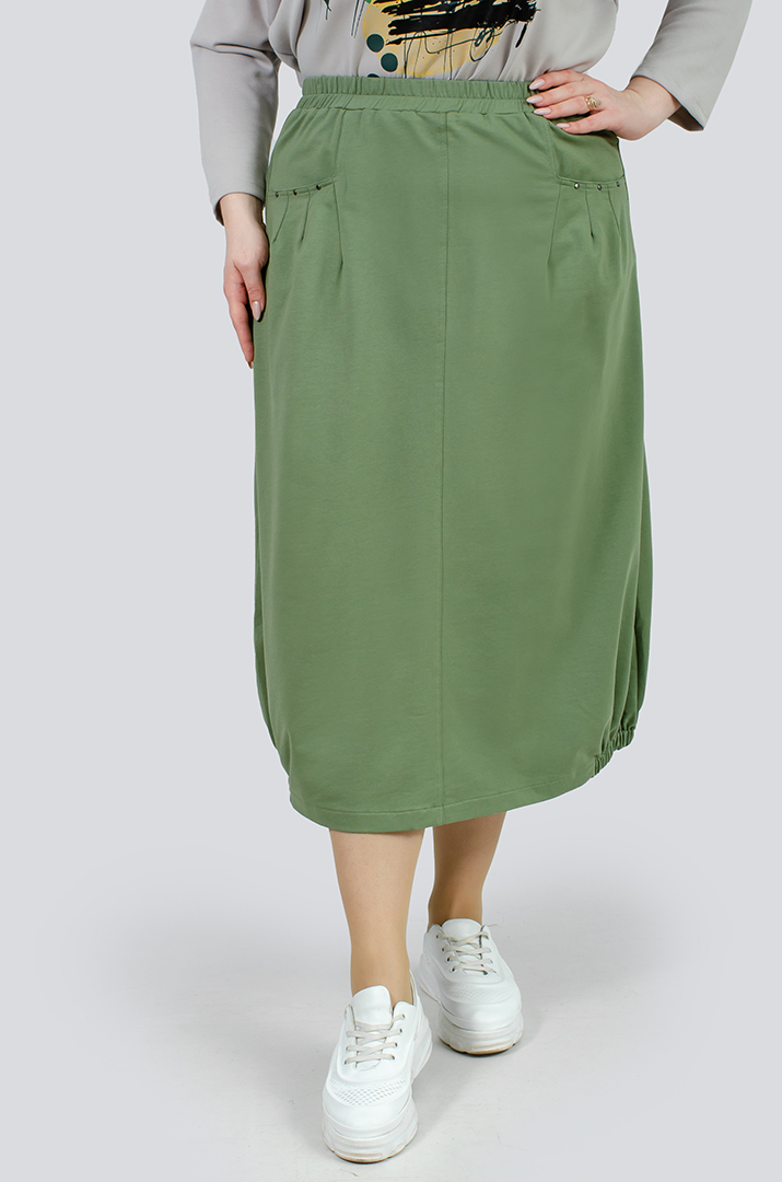 Стильная юбка с карманами больших размеров