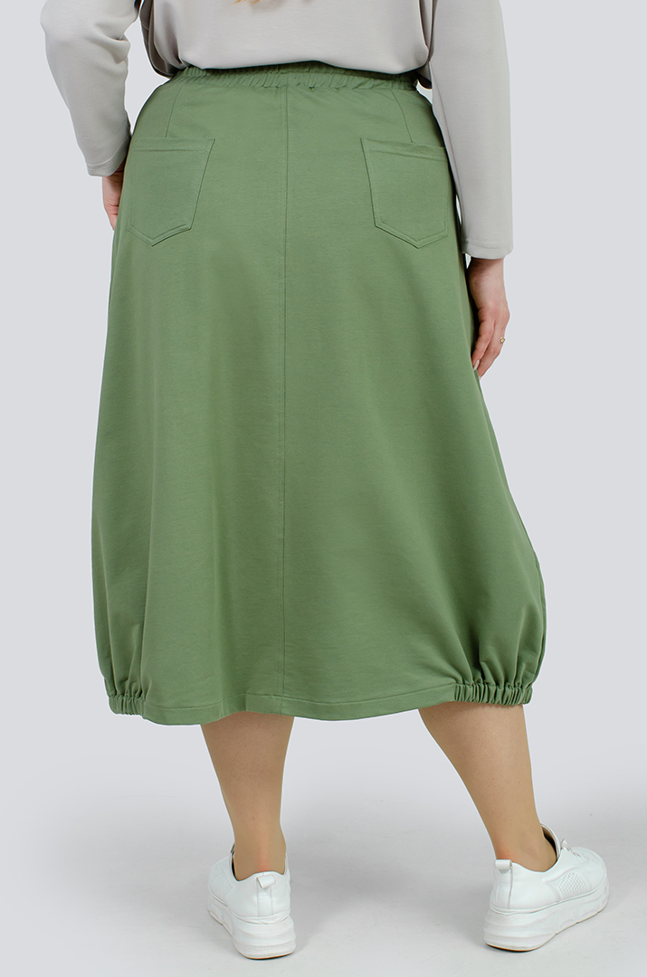 Стильная юбка с карманами больших размеров
