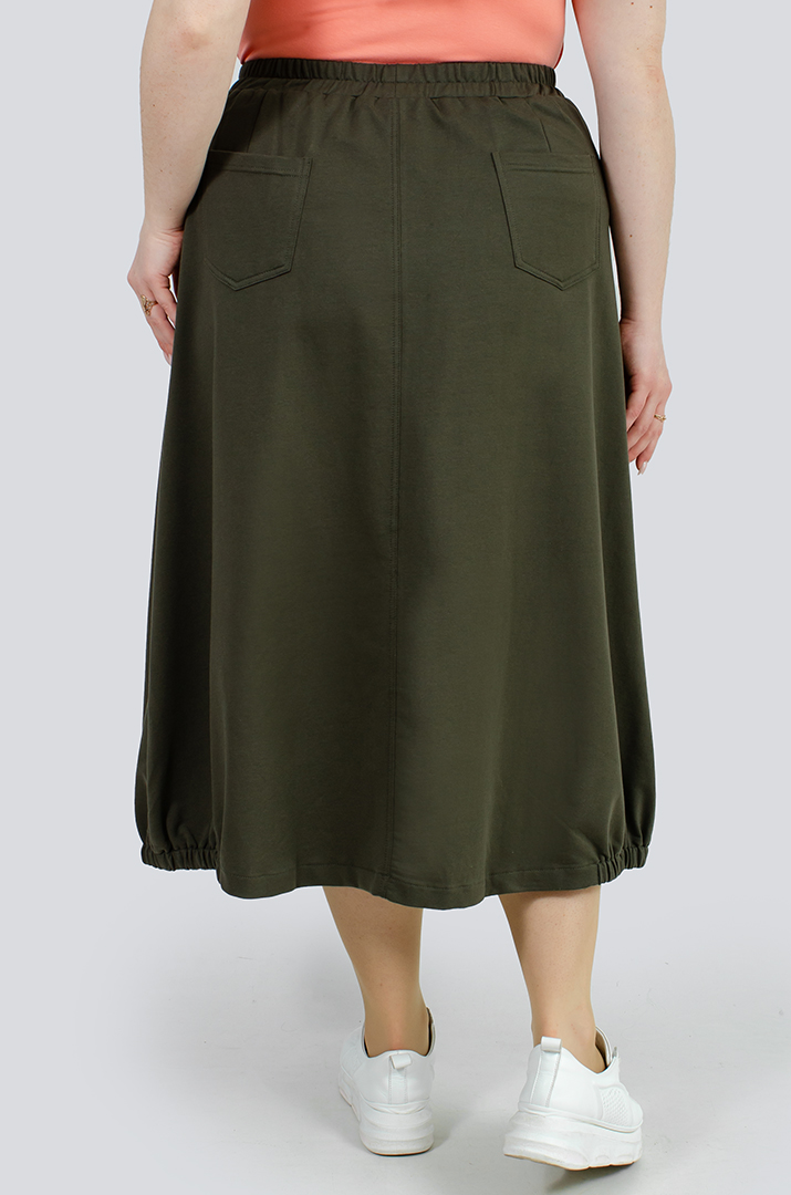 Стильная юбка с карманами больших размеров