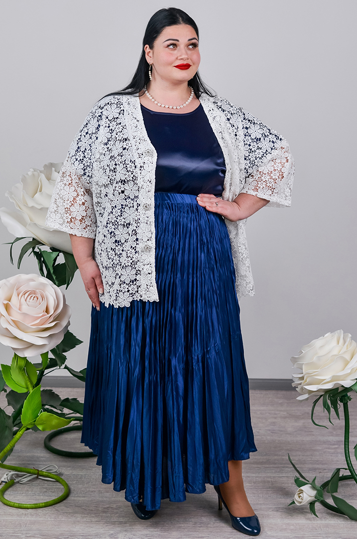 Юбка плиссе больших размеров