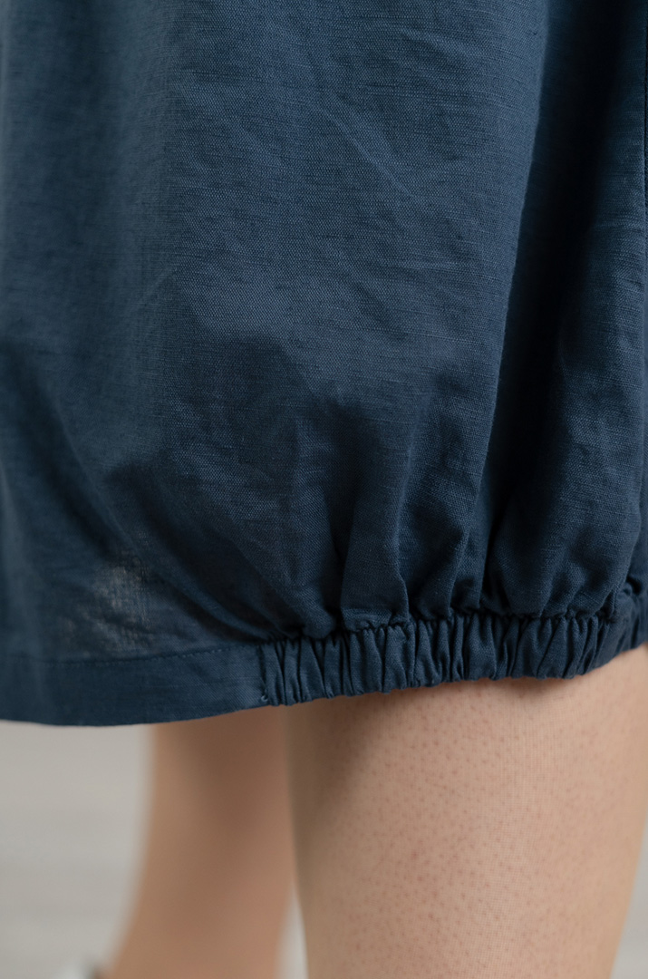 Спідниця льняна з декором великих розмірів