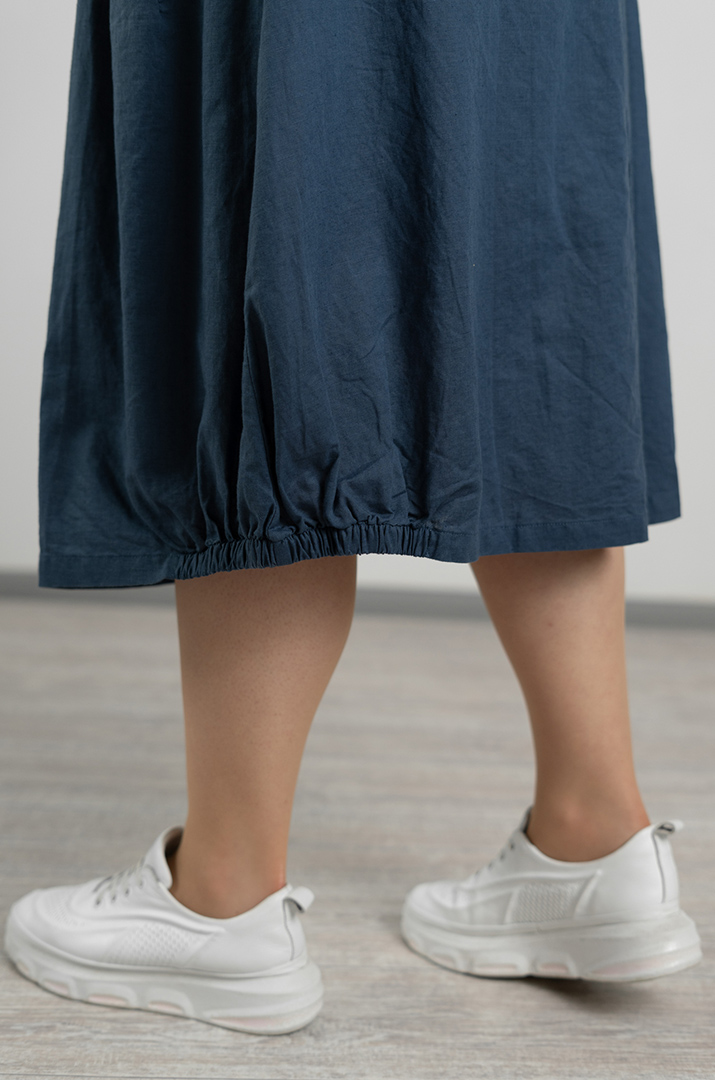 Спідниця льняна з декором великих розмірів