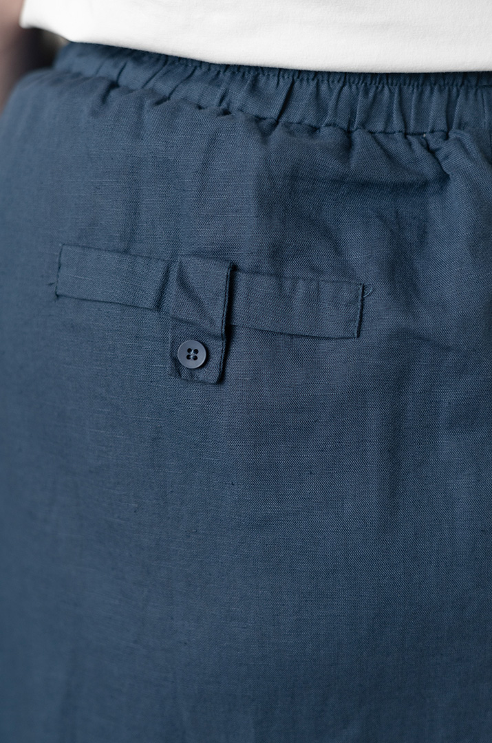 Спідниця льняна з декором великих розмірів