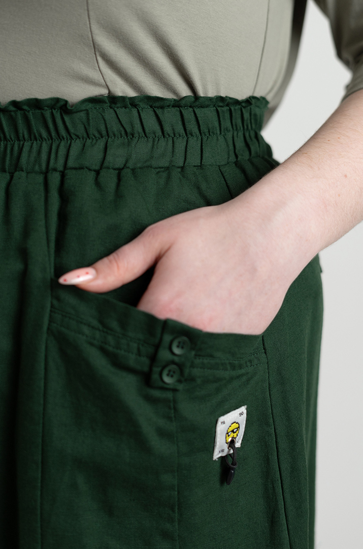 Спідниця льняна з декором великих розмірів