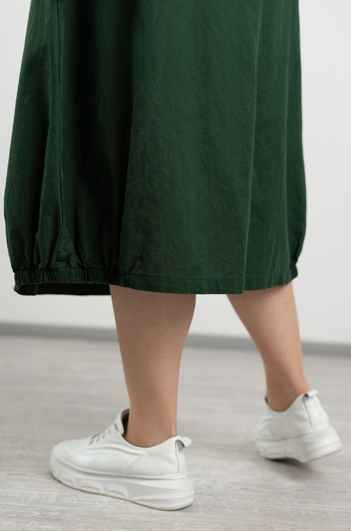 Спідниця льняна з декором великих розмірів