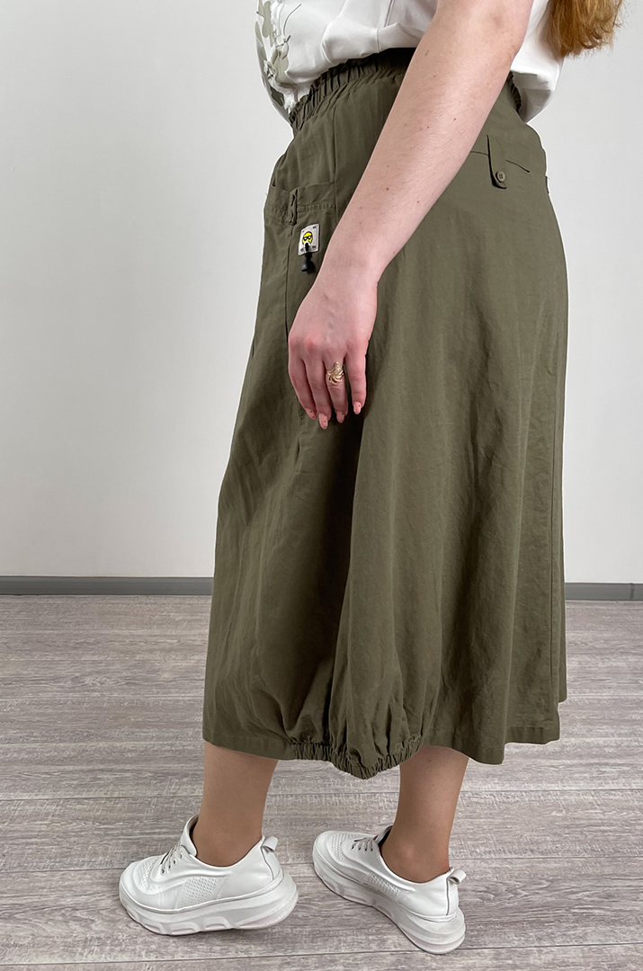 Спідниця льняна з декором великих розмірів