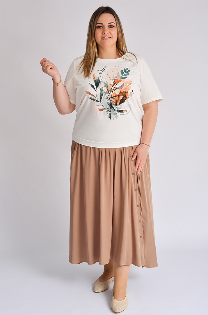 Спідниця максі в різних кольорах великих розмірів