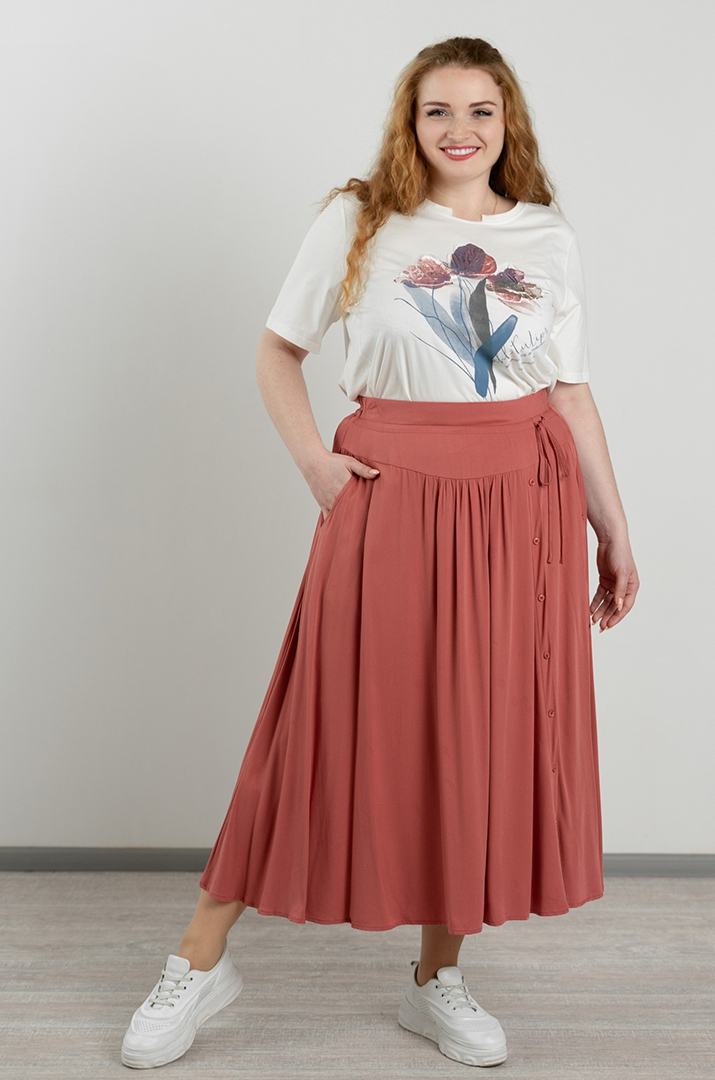 Спідниця максі в різних кольорах великих розмірів