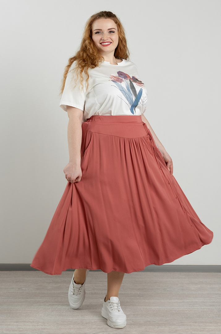 Спідниця максі в різних кольорах великих розмірів