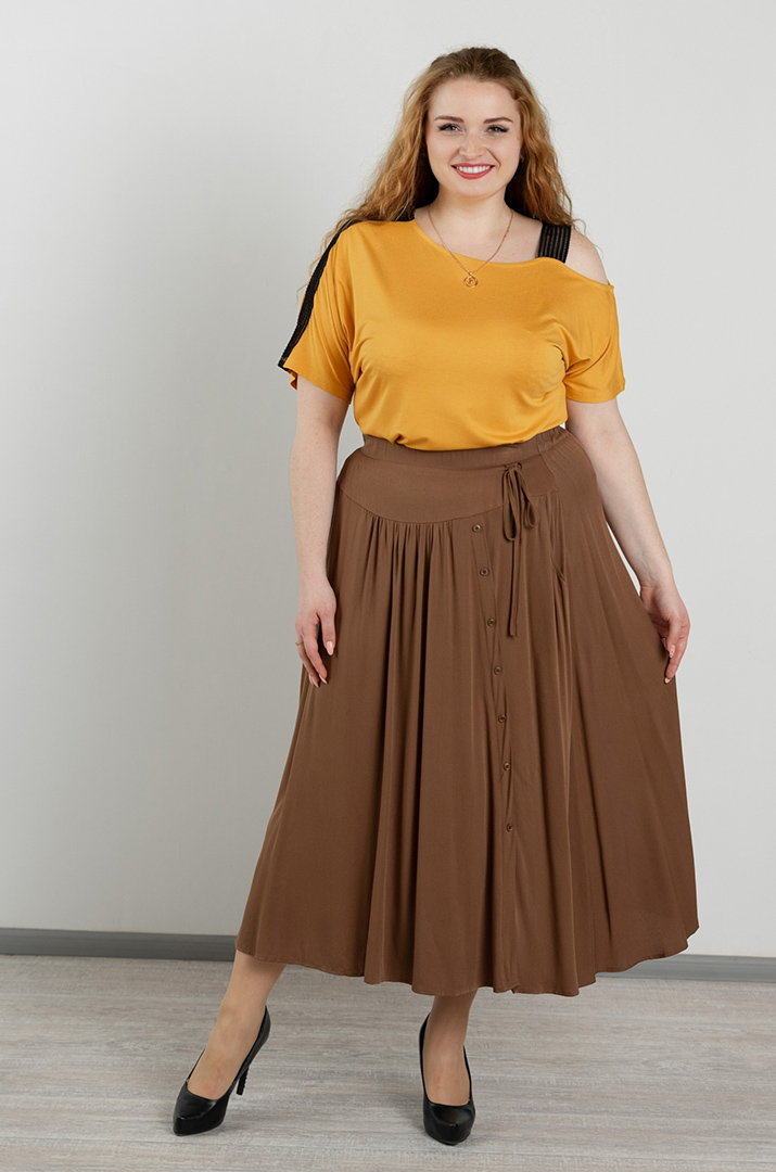 Спідниця максі в різних кольорах великих розмірів