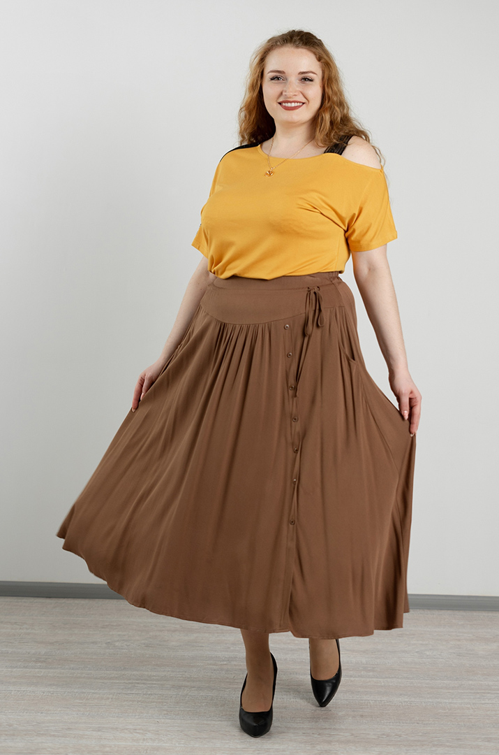 Спідниця максі в різних кольорах великих розмірів