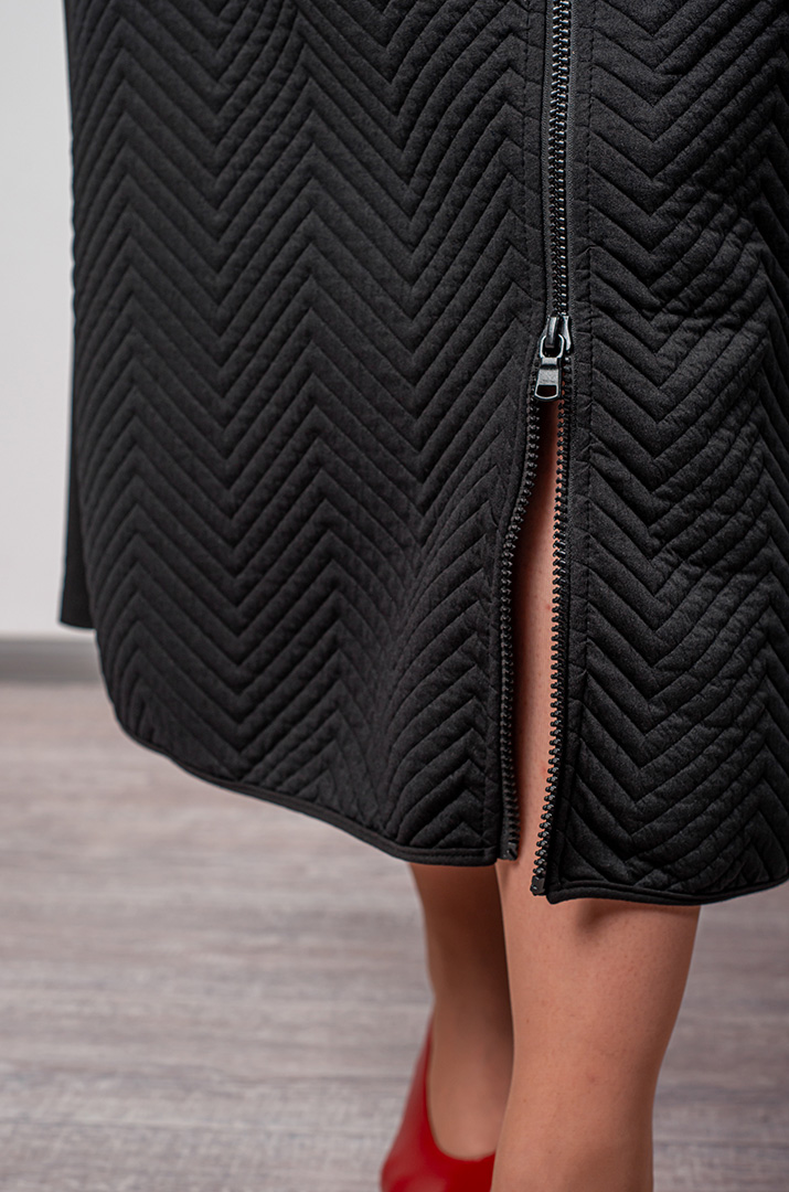 Юбка миди с молнией больших размеров