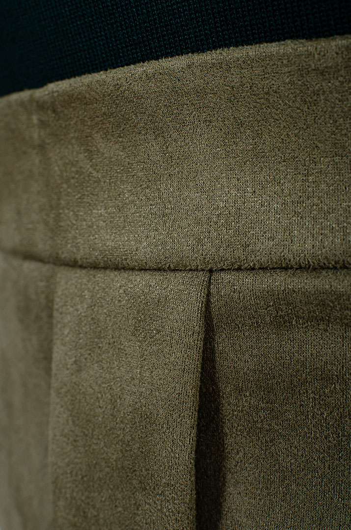 Спідниця екозамша з ґудзиками великих розмірів