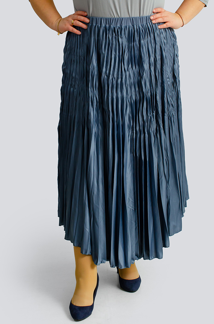Спідниця міді плісе великих розмірів
