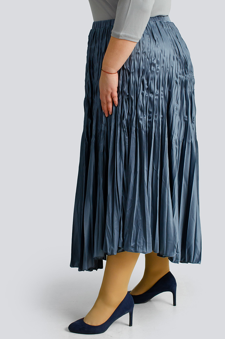 Спідниця міді плісе великих розмірів