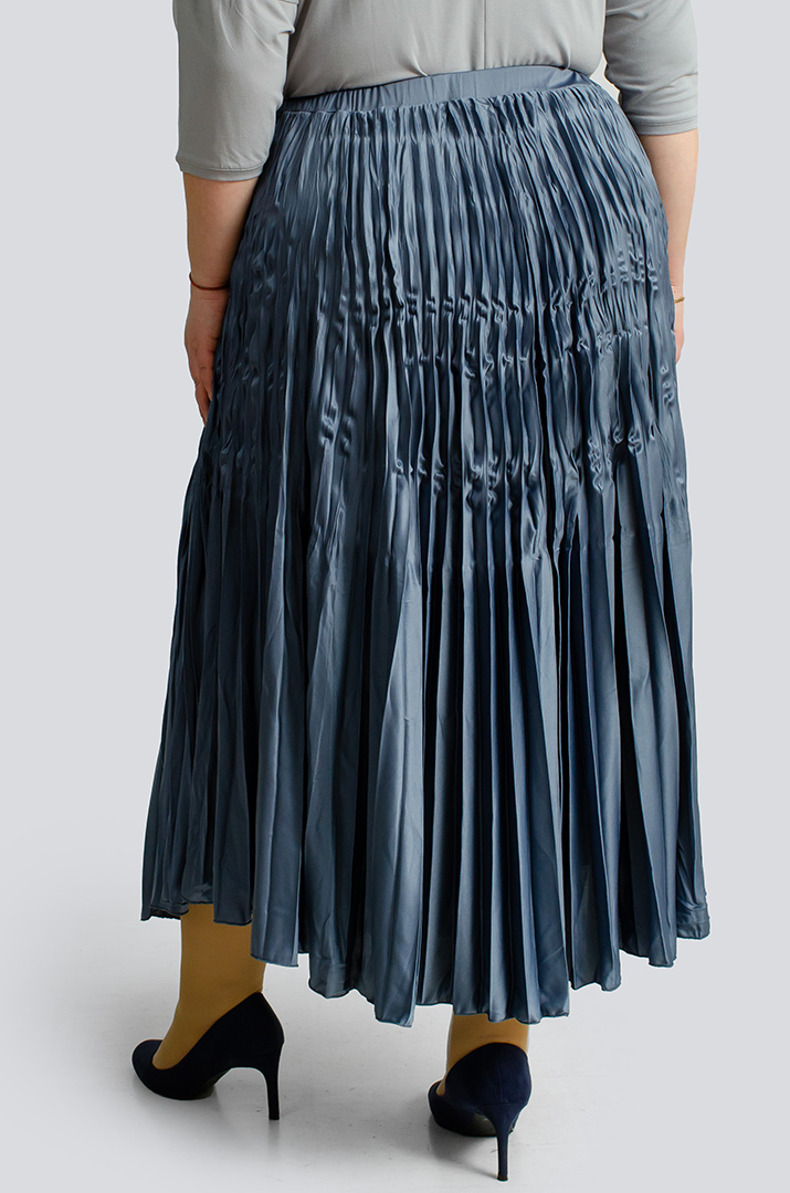 Спідниця міді плісе великих розмірів