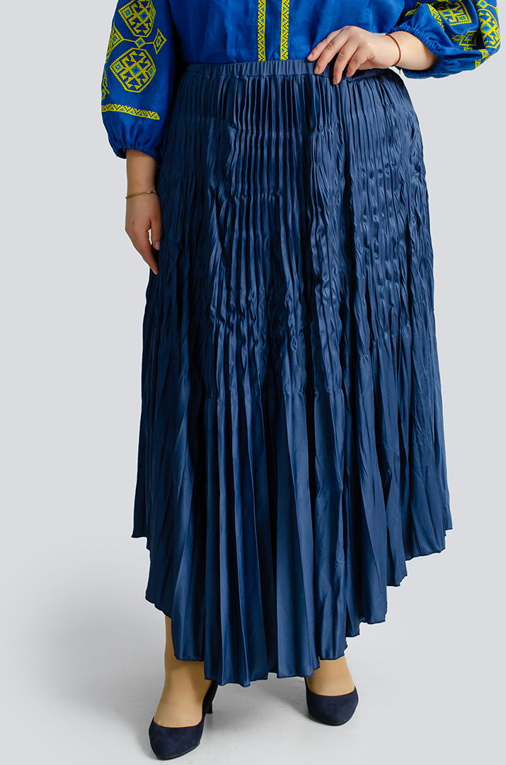 Спідниця міді плісе великих розмірів