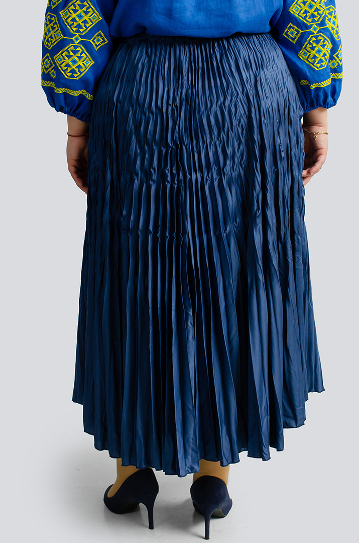 Спідниця міді плісе великих розмірів