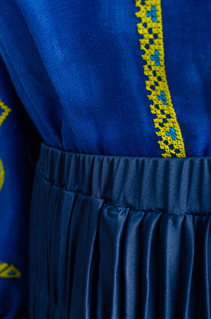 Спідниця міді плісе великих розмірів