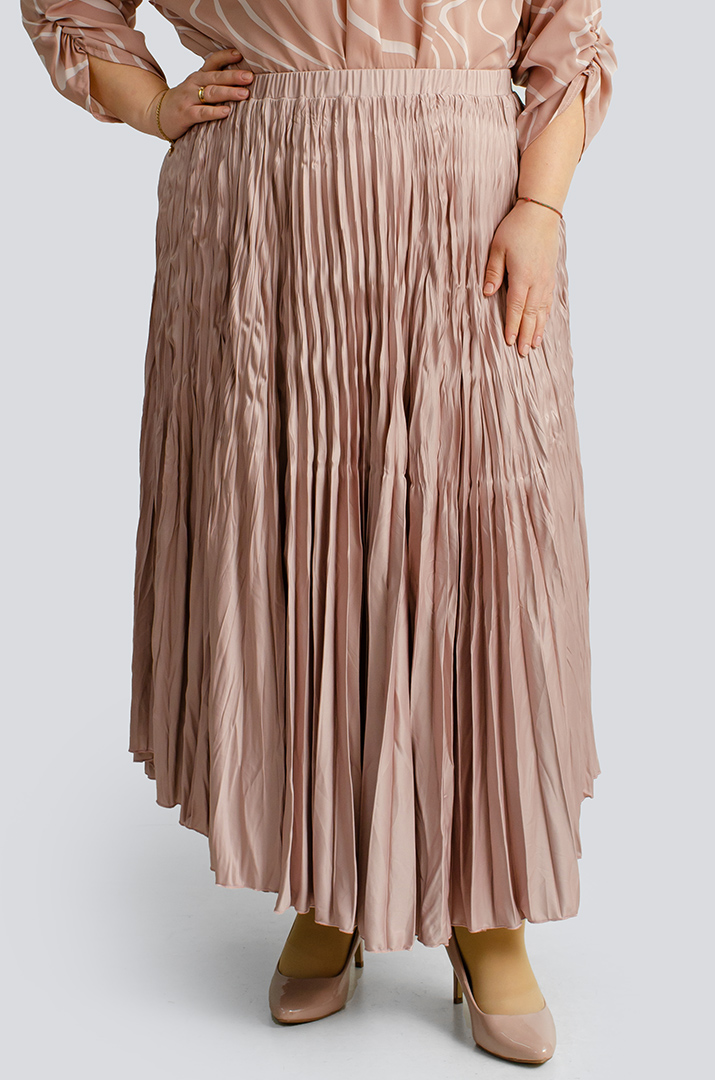 Спідниця міді плісе великих розмірів