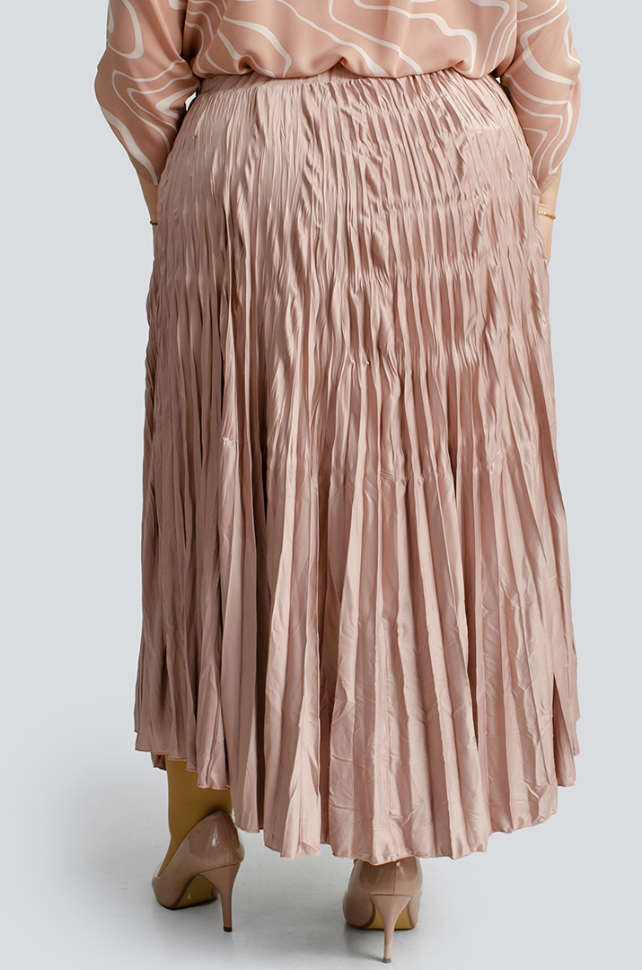 Спідниця міді плісе великих розмірів