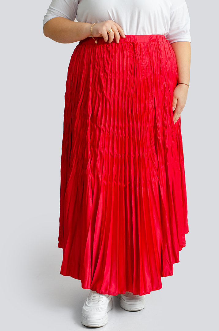 Спідниця міді плісе великих розмірів
