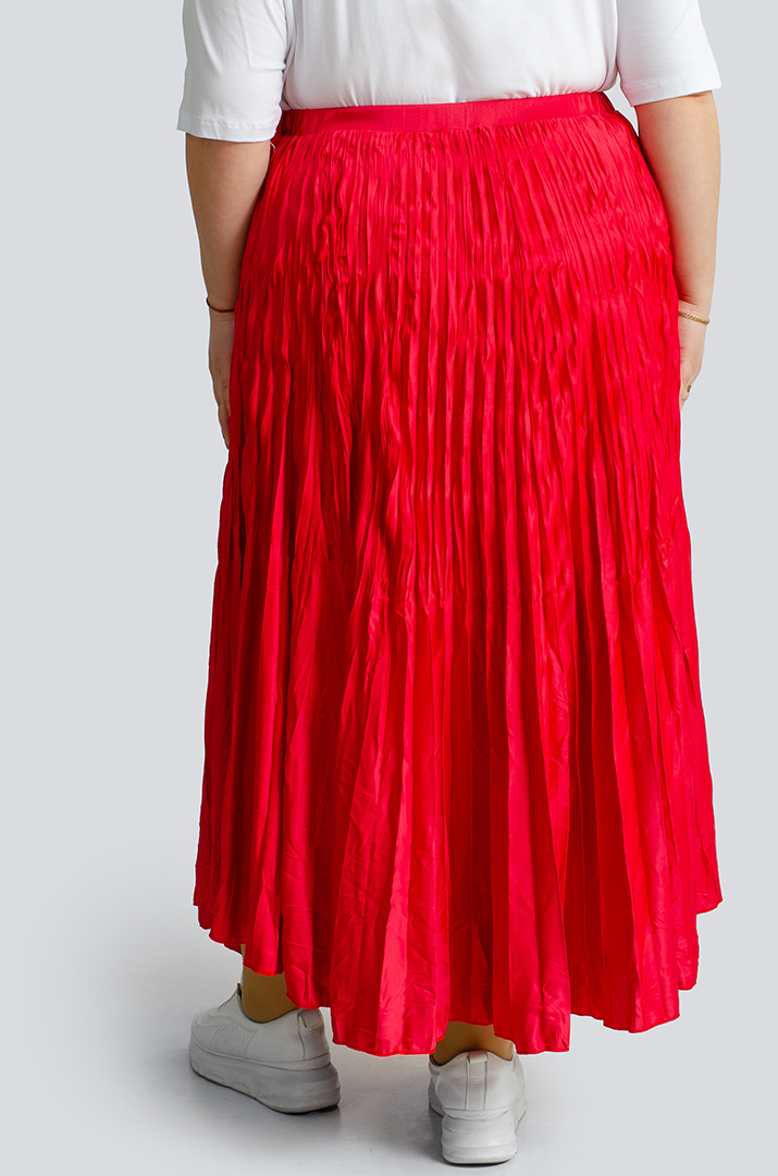 Спідниця міді плісе великих розмірів