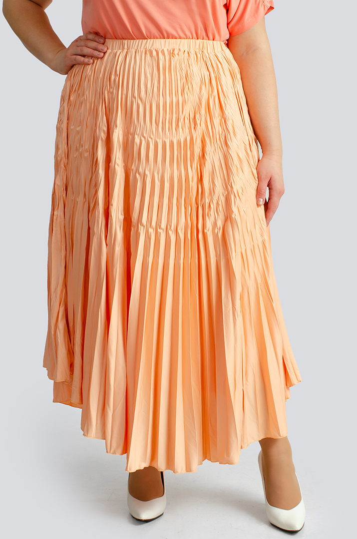 Спідниця міді плісе великих розмірів