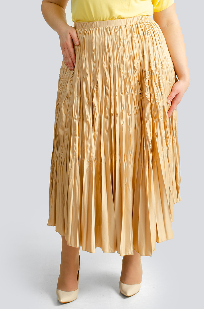 Спідниця міді плісе великих розмірів
