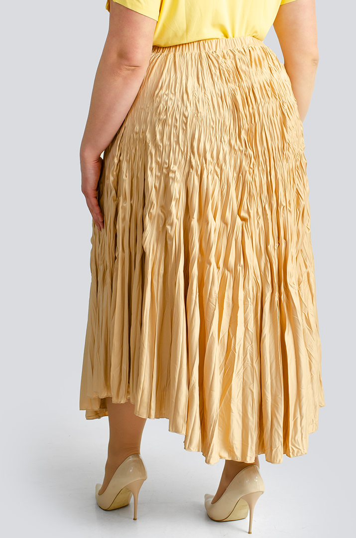 Спідниця міді плісе великих розмірів