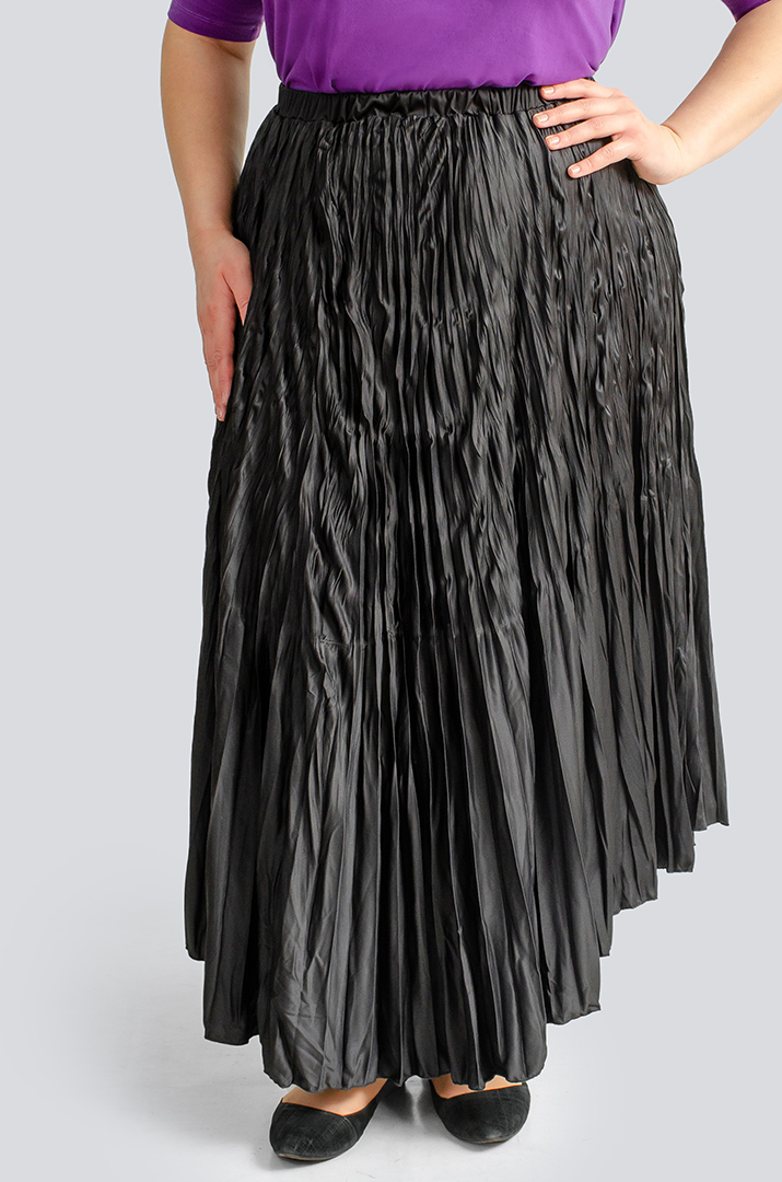 Спідниця міді плісе великих розмірів