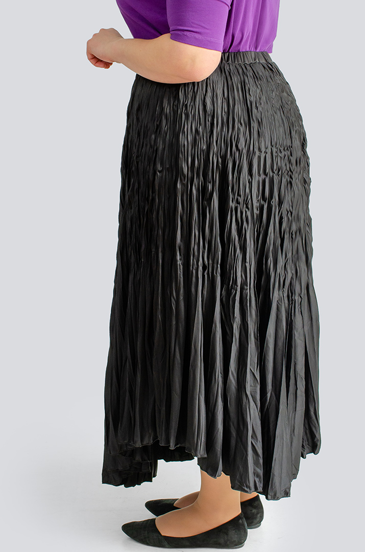 Спідниця міді плісе великих розмірів