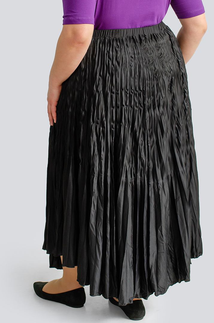 Спідниця міді плісе великих розмірів