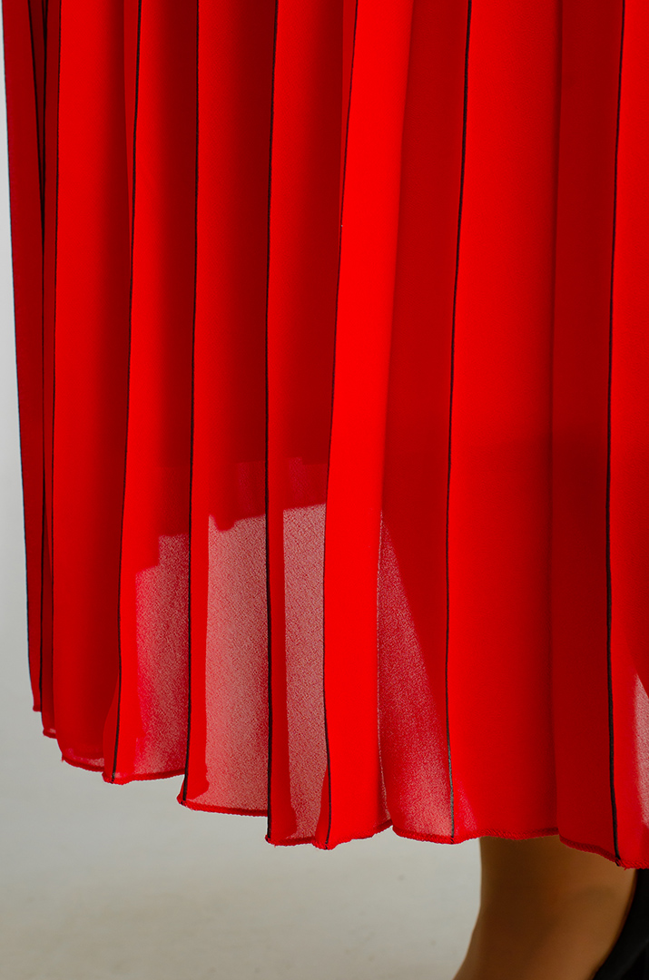 Юбка-плиссе миди больших размеров