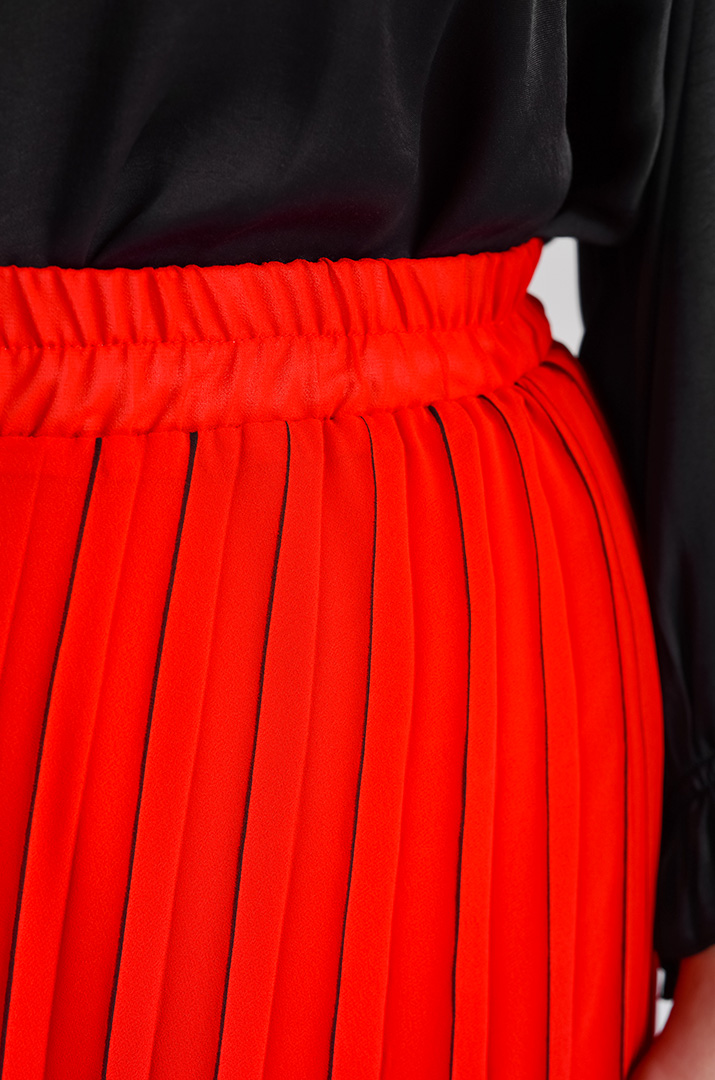 Юбка-плиссе миди больших размеров