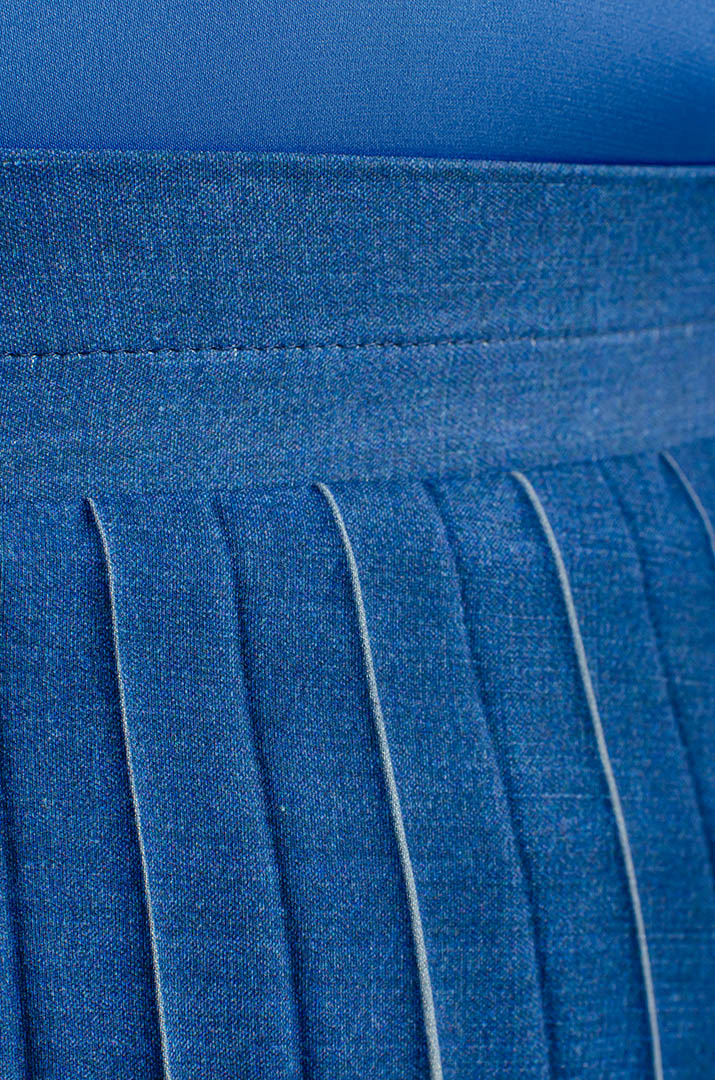 Спідниця максі плісе в смужку великих розмірів